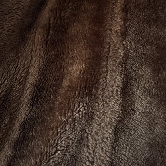 Vintage William Barry Corduroy Button Up Cozy Sherpa Coat Jacket 70s - M/L - Picture 5 of 7